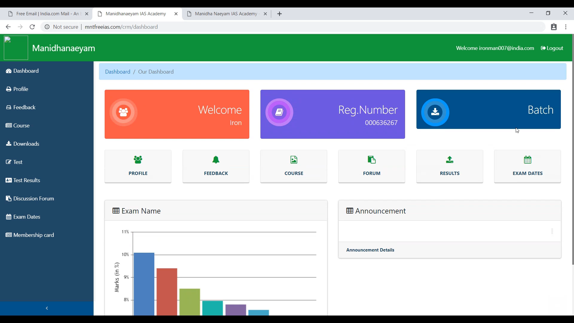 Their New Students' Portal Dashboard