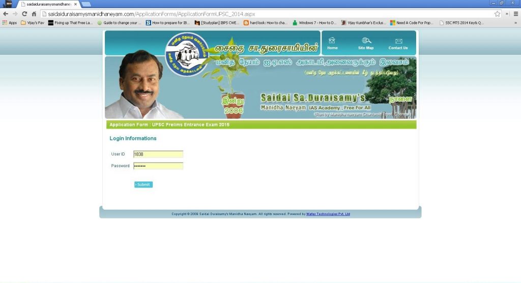 How to Apply for Manidhanaeyam IAS Academy Step 1